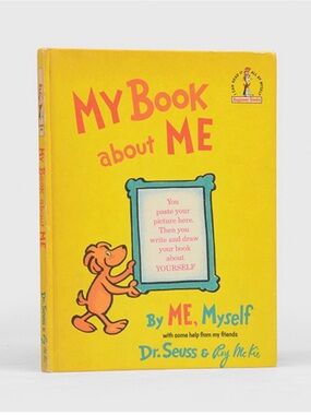 Dr. Seuss Yellow Cover "My Book About Me"
